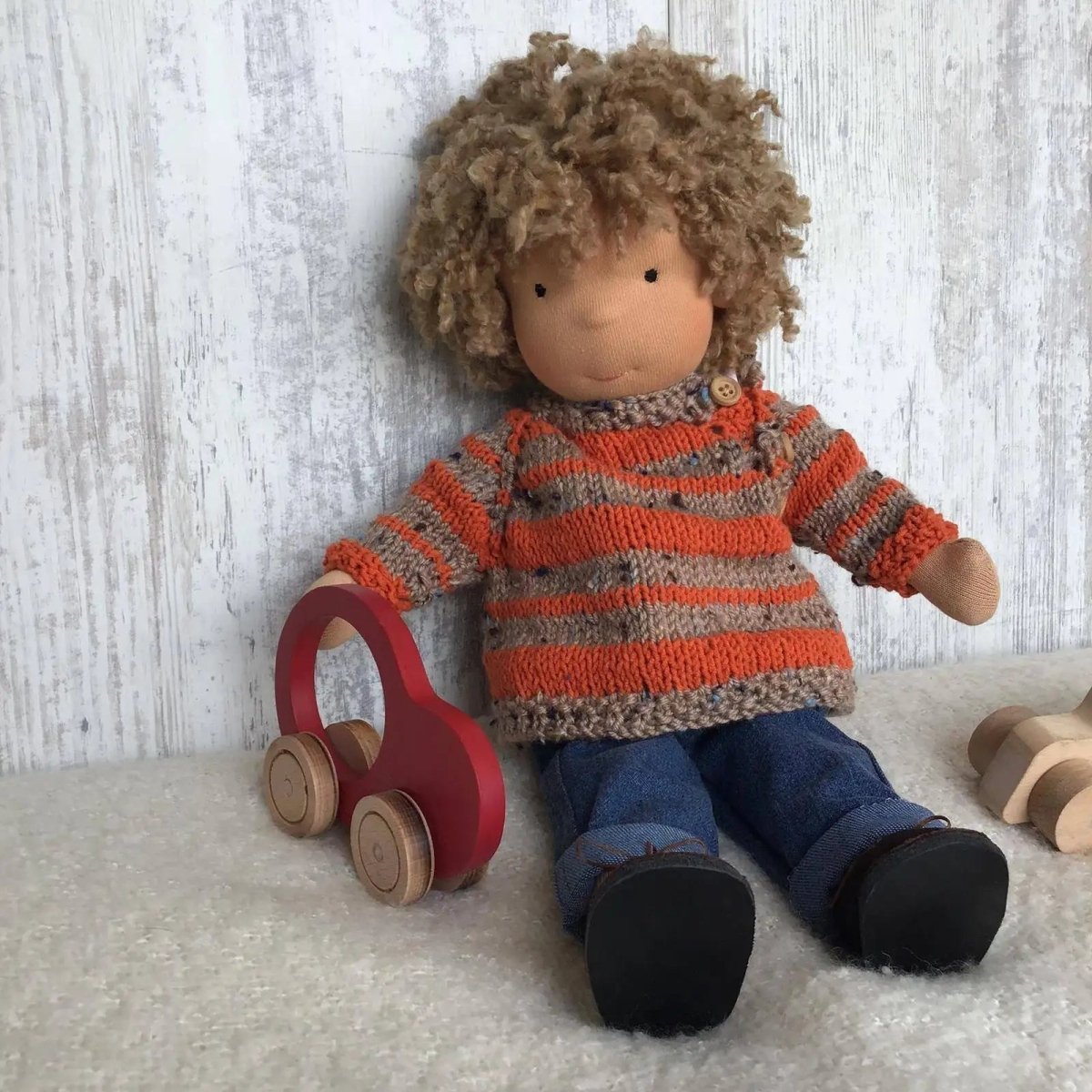 Handcrafted Cotton Doll with a Soft 30 cm Body for Kids