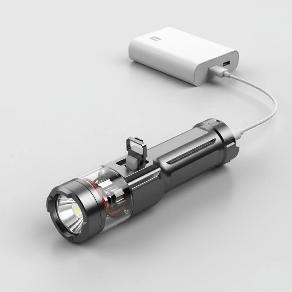 High-Intensity 100000LM Waterproof LED Flashlight