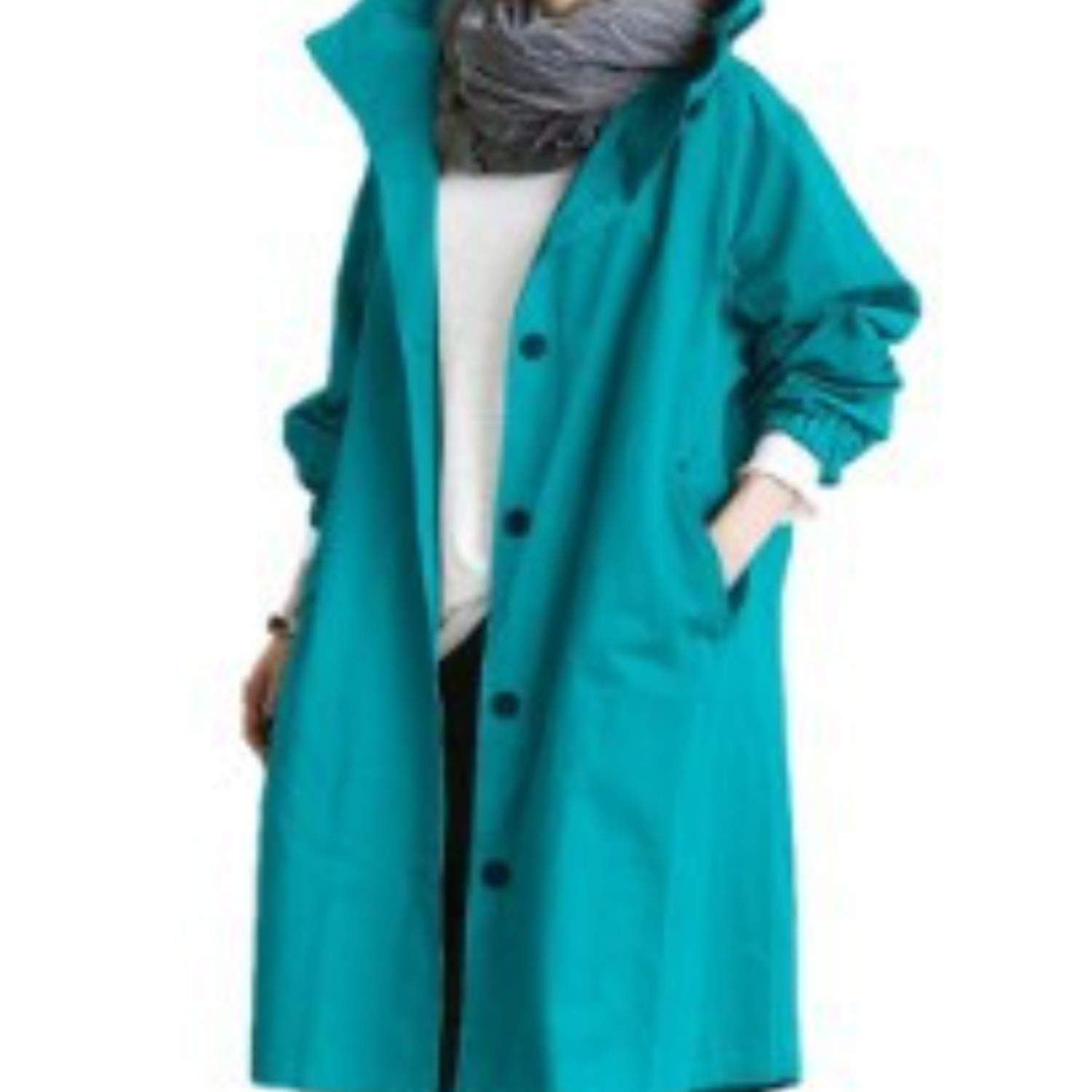Women's Long Hooded Winter Jacket | Lightweight