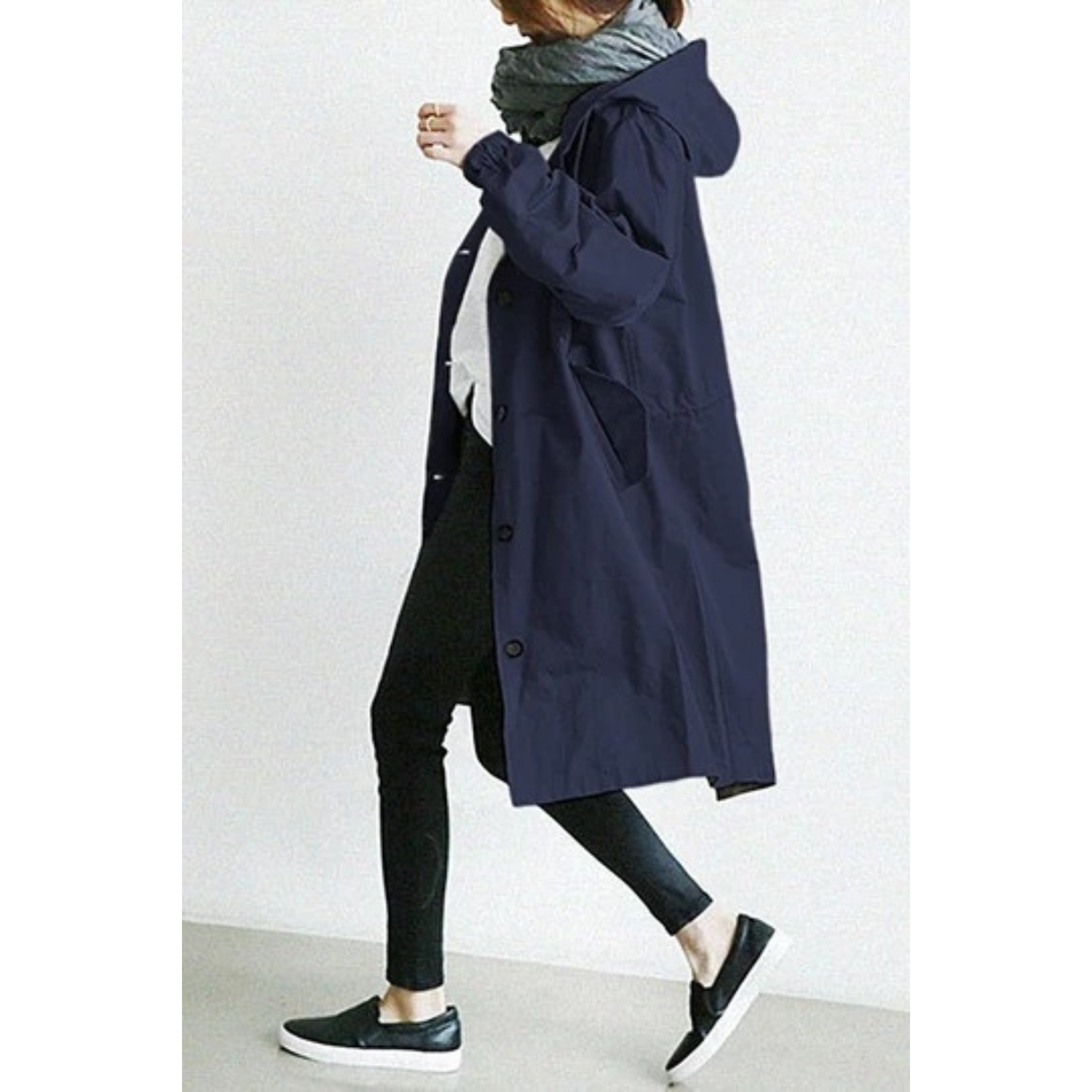 Women's Long Hooded Winter Jacket | Lightweight