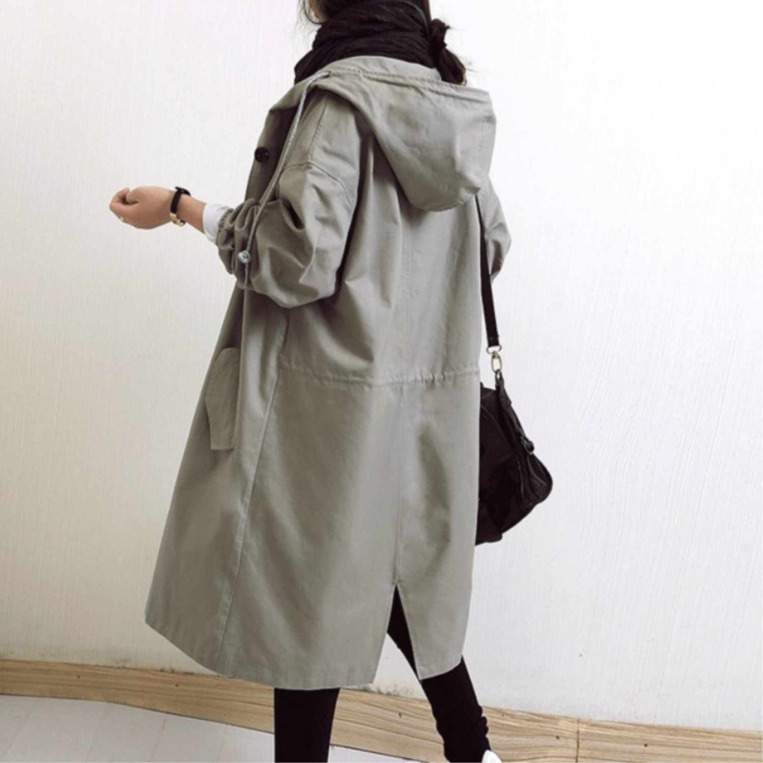 Women's Long Hooded Winter Jacket | Lightweight