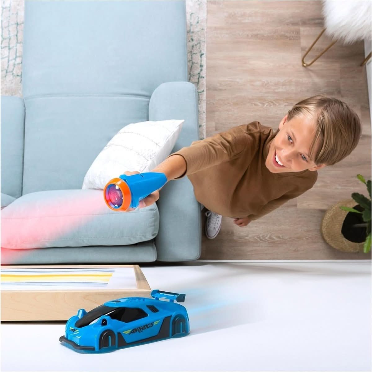 Laser-Guided Wall-Climbing Remote Control Car for Children