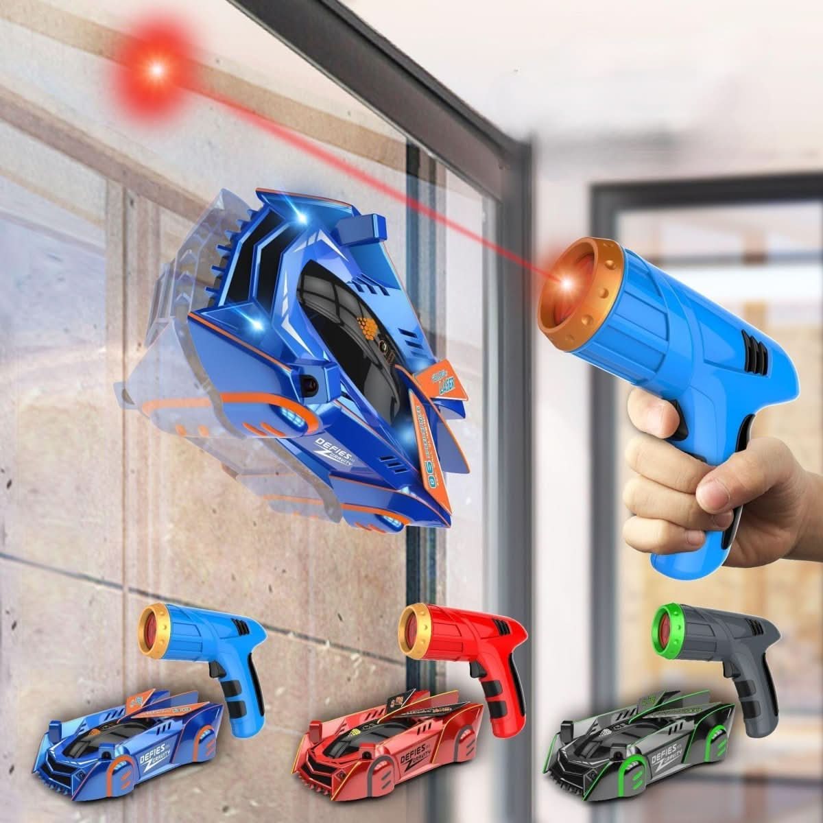 Laser-Guided Wall-Climbing Remote Control Car for Children