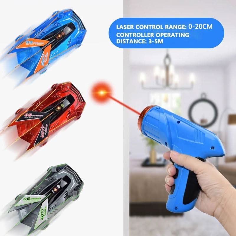 Laser-Guided Wall-Climbing Remote Control Car for Children