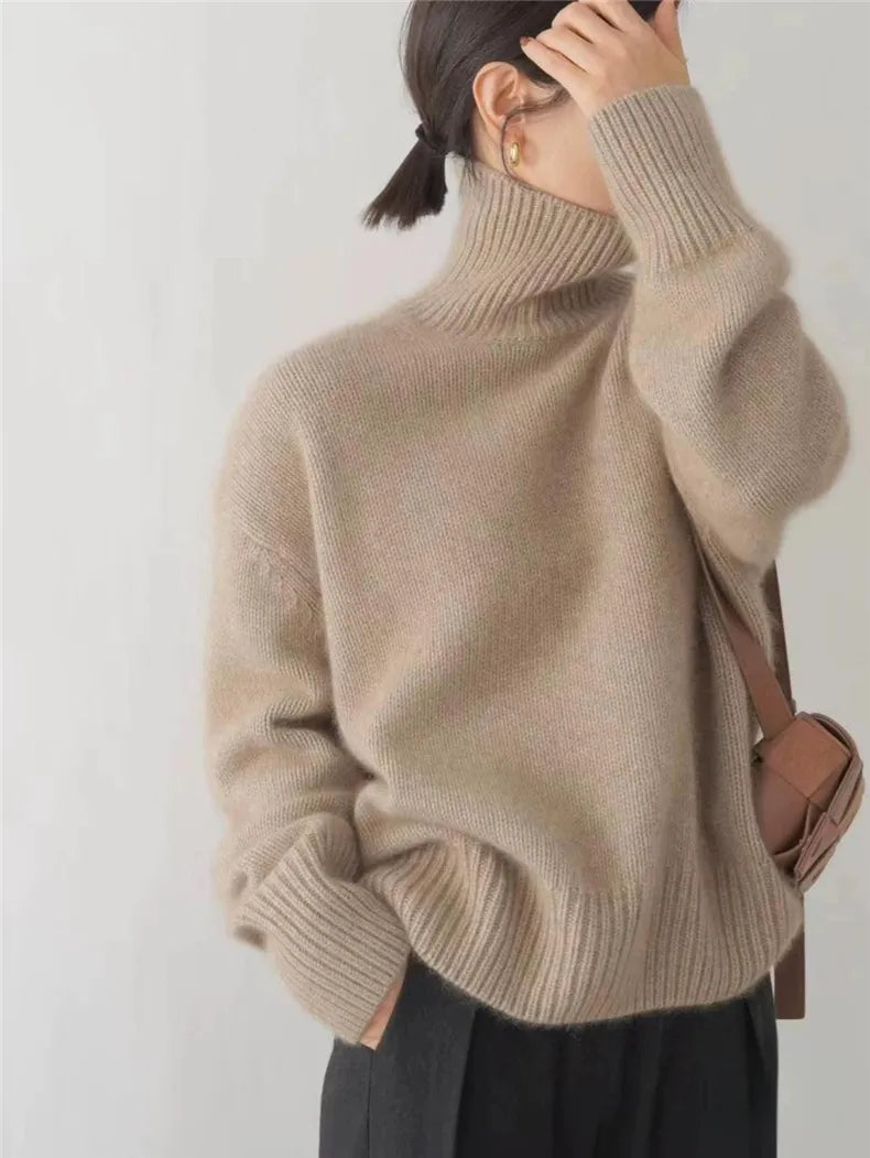 Women's Turtleneck Sweater | Long