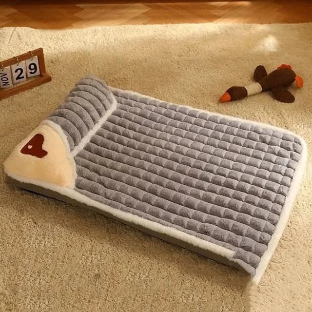 Machine Washable Plush Dog Bed