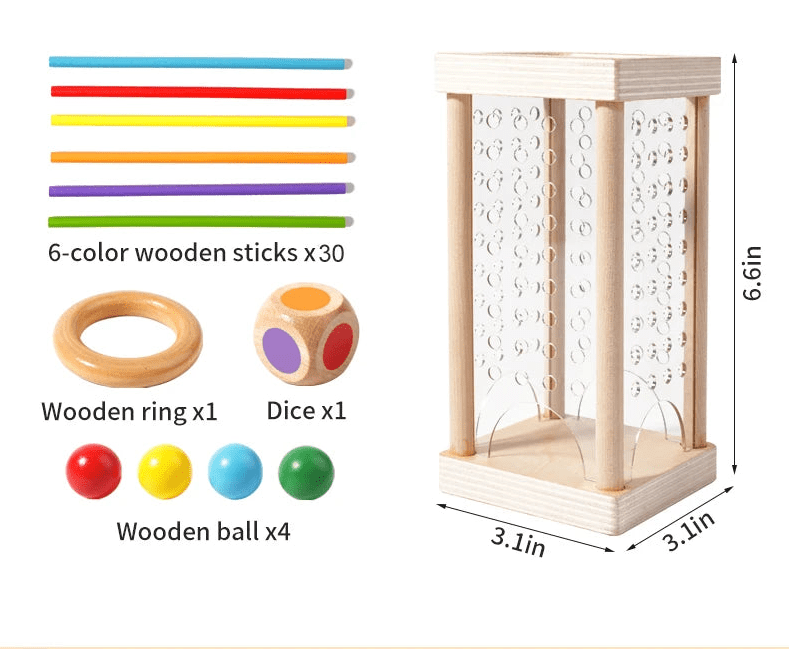 Counting Sticks Set for Cognitive Development and Coordination