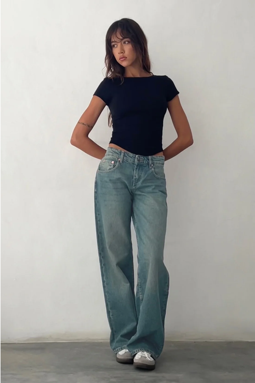 Women's Stretch Baggy Jeans | Long