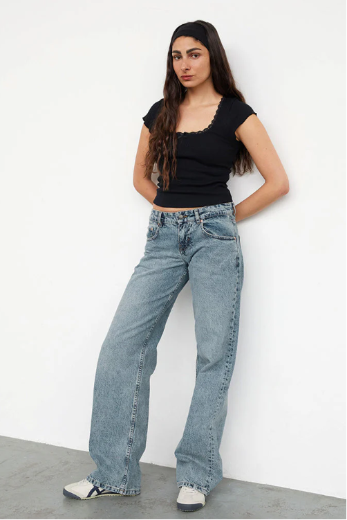 Women's Stretch Baggy Jeans | Long