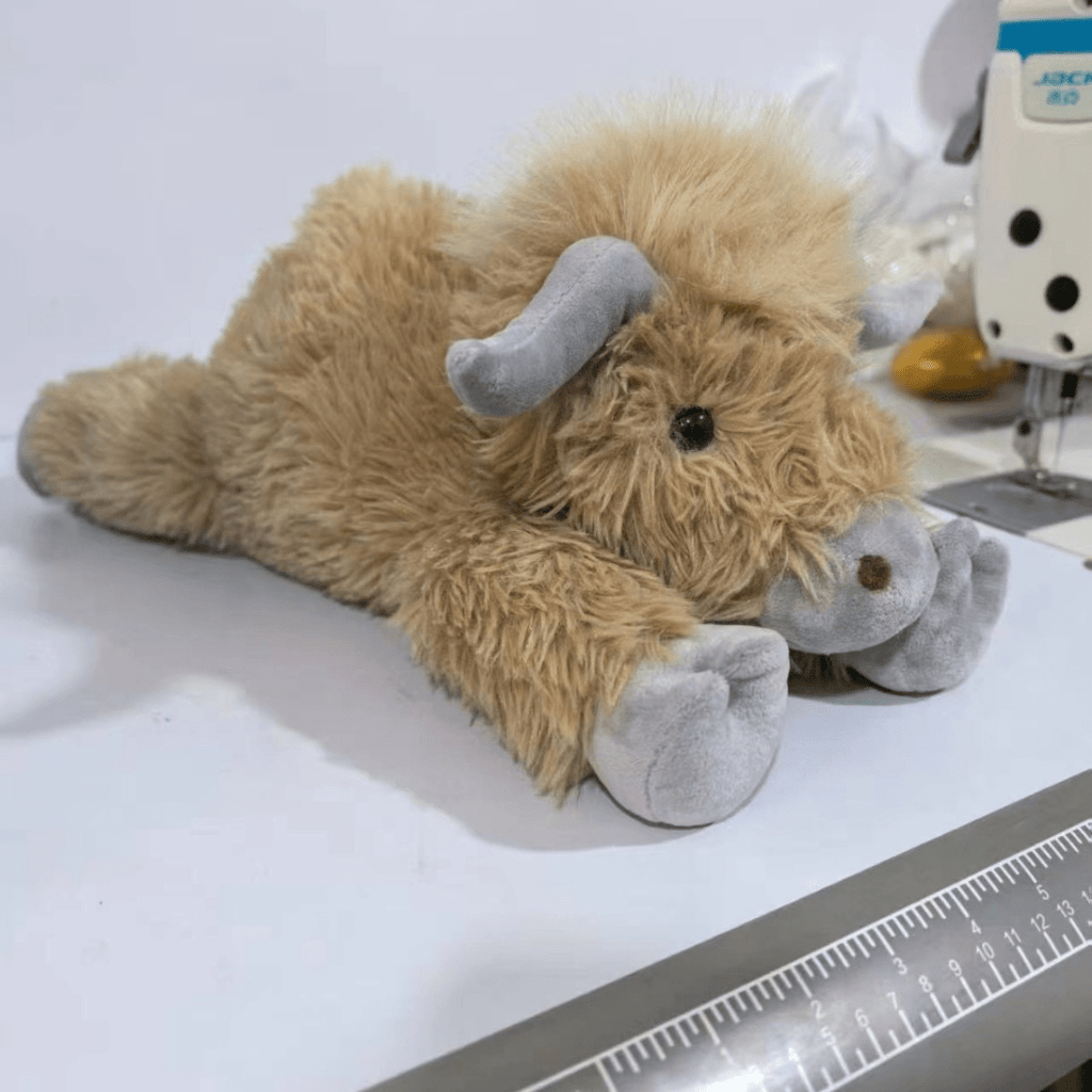Adorable Highland Cow Plush Toy with Cozy, Rustic Appeal