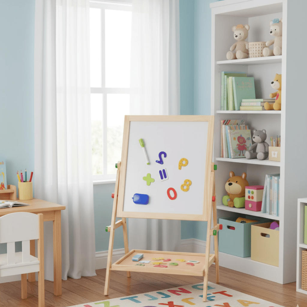 Versatile Whiteboard and Chalkboard for Creative Learning