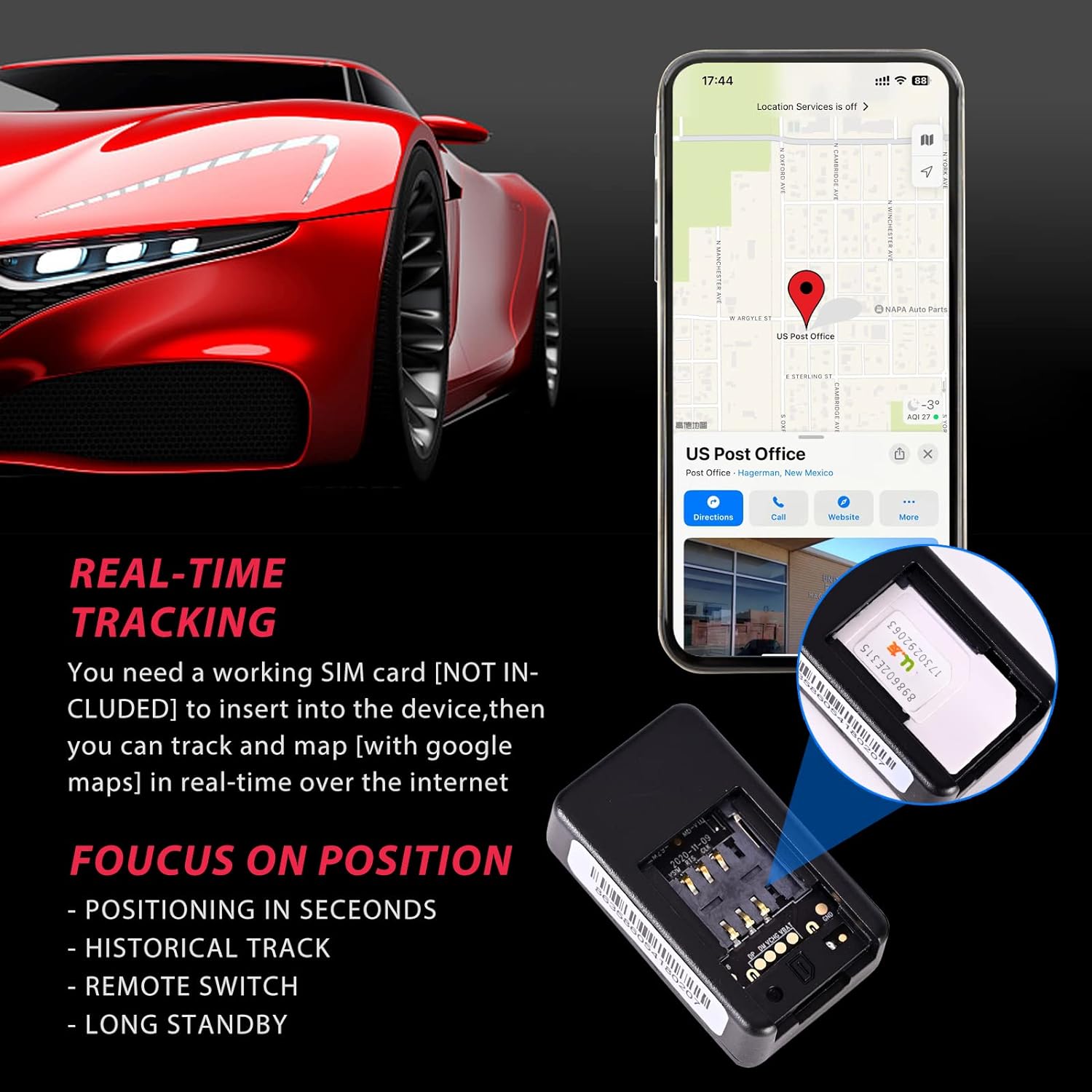 Compact GPS Vehicle Tracker for Enhanced Security