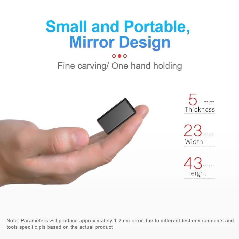Compact Ultra-Light Voice Recorder with Voice Activation and 32 GB Storage