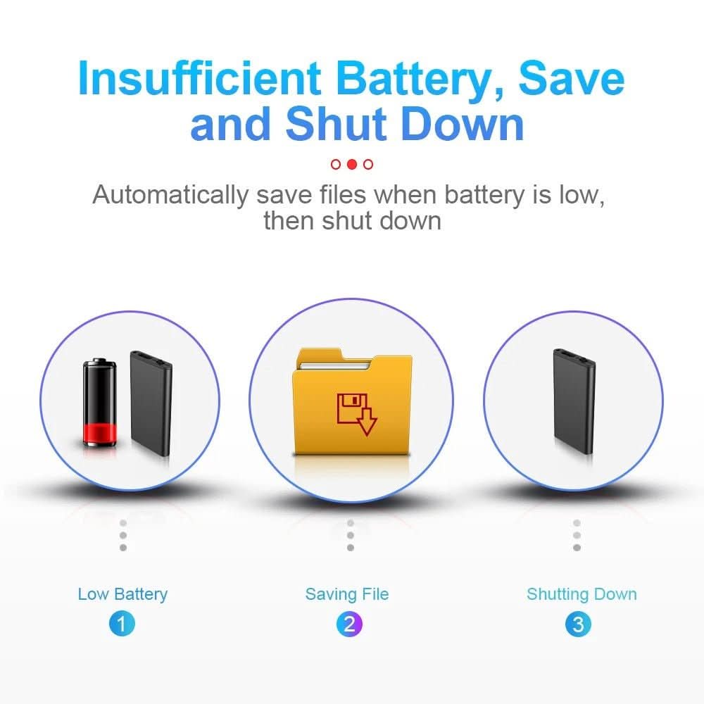 Compact Ultra-Light Voice Recorder with Voice Activation and 32 GB Storage