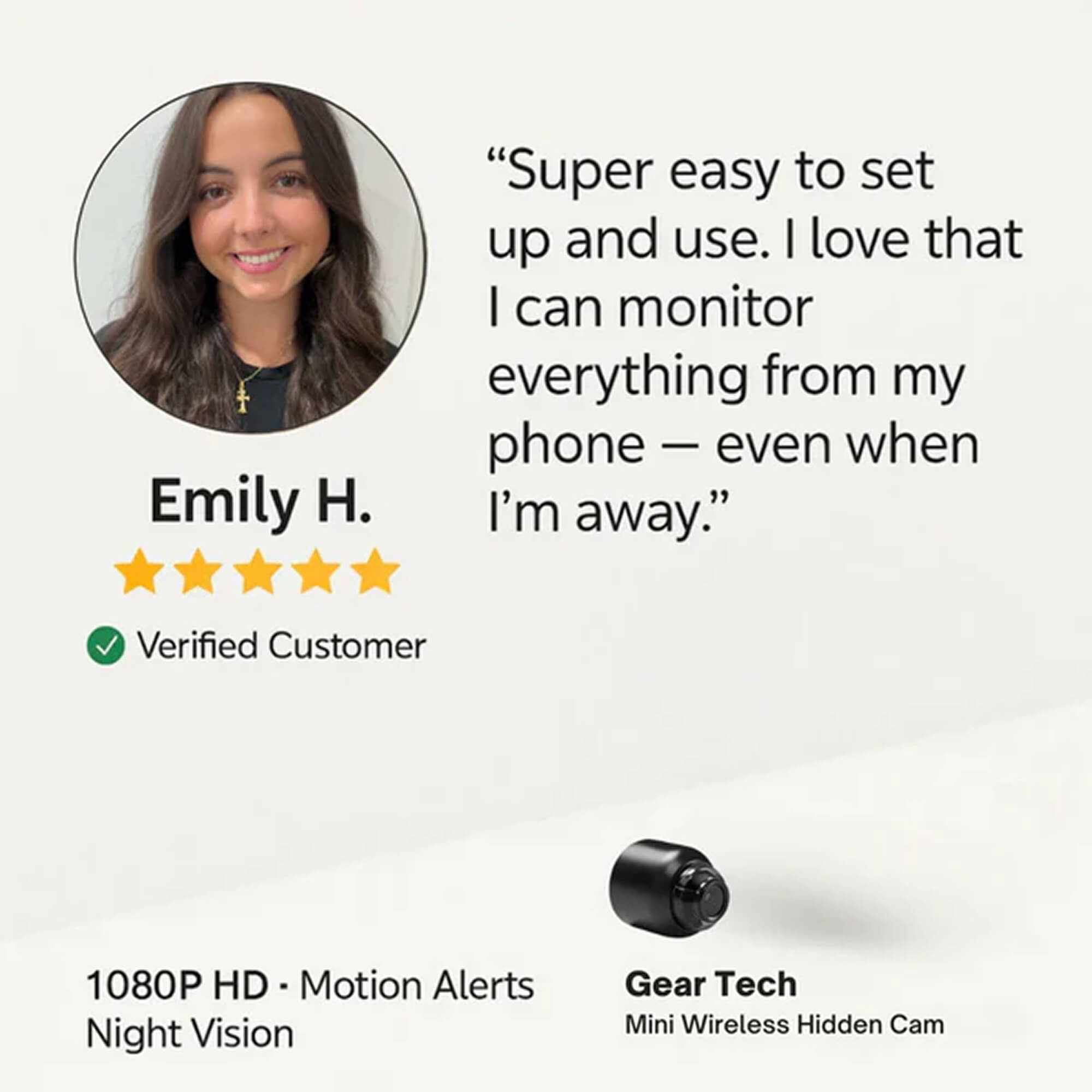 Wireless Baby Monitor Camera with Audio