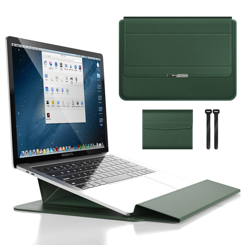 Adjustable Laptop Stand and Sleeve – Improved Ergonomic Comfort for Work
