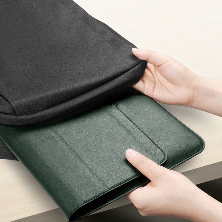 Adjustable Laptop Stand and Sleeve – Improved Ergonomic Comfort for Work