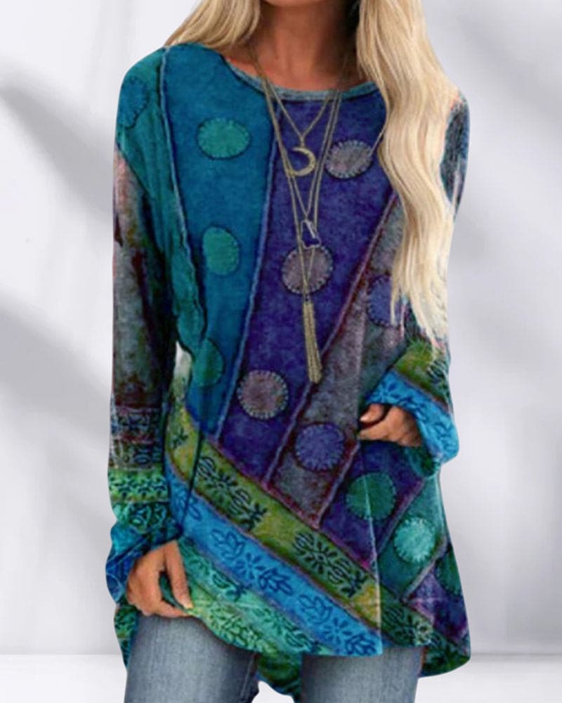 Women's Long Retro Top | Airy