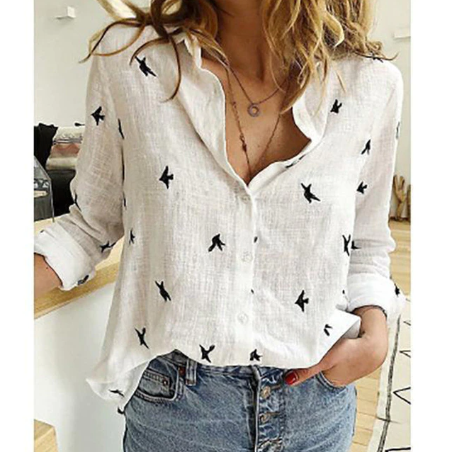 Women's Elegant Button Blouse | Long Sleeve