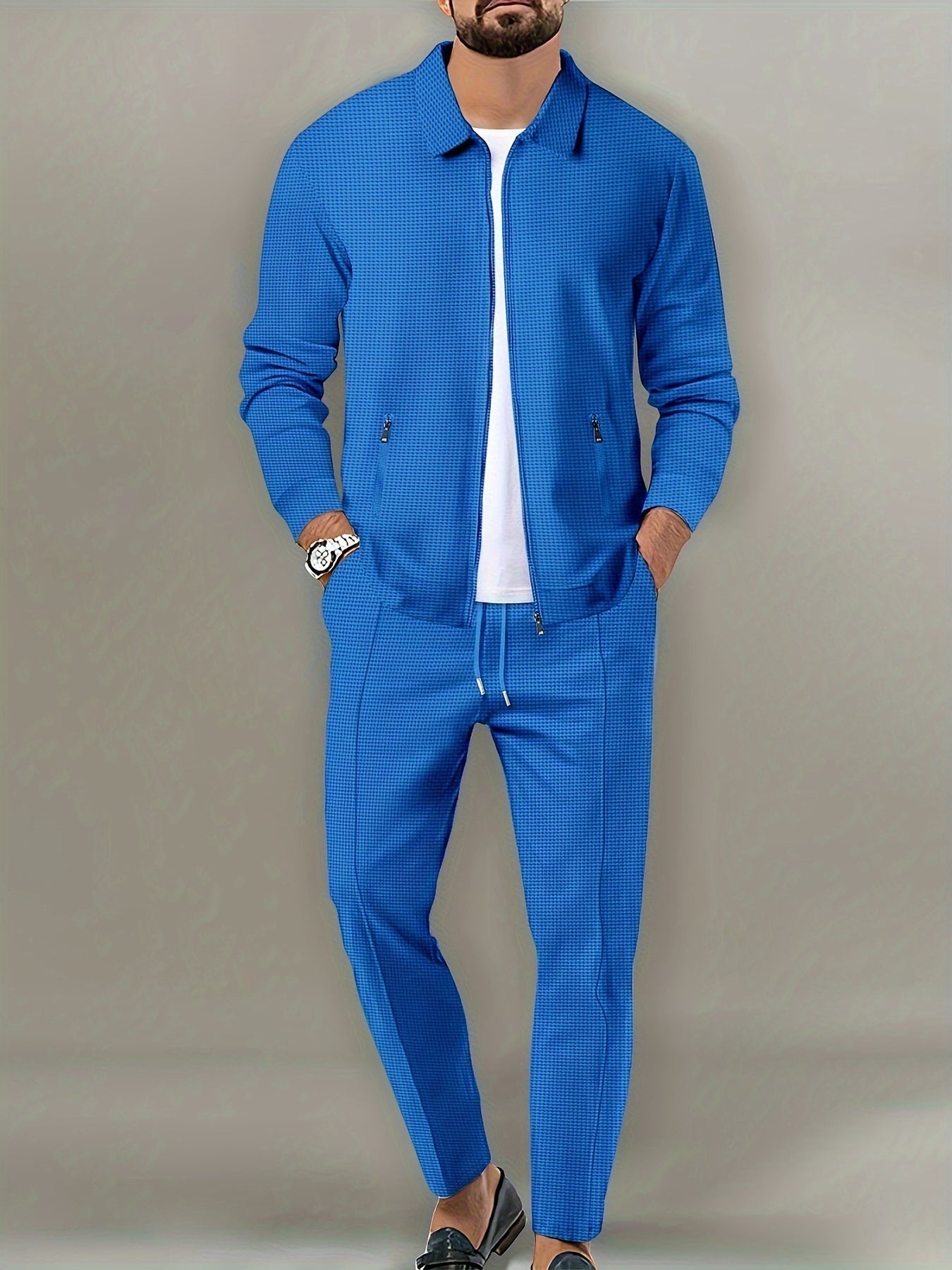 Men's Zip-Up Tracksuit | Sporty