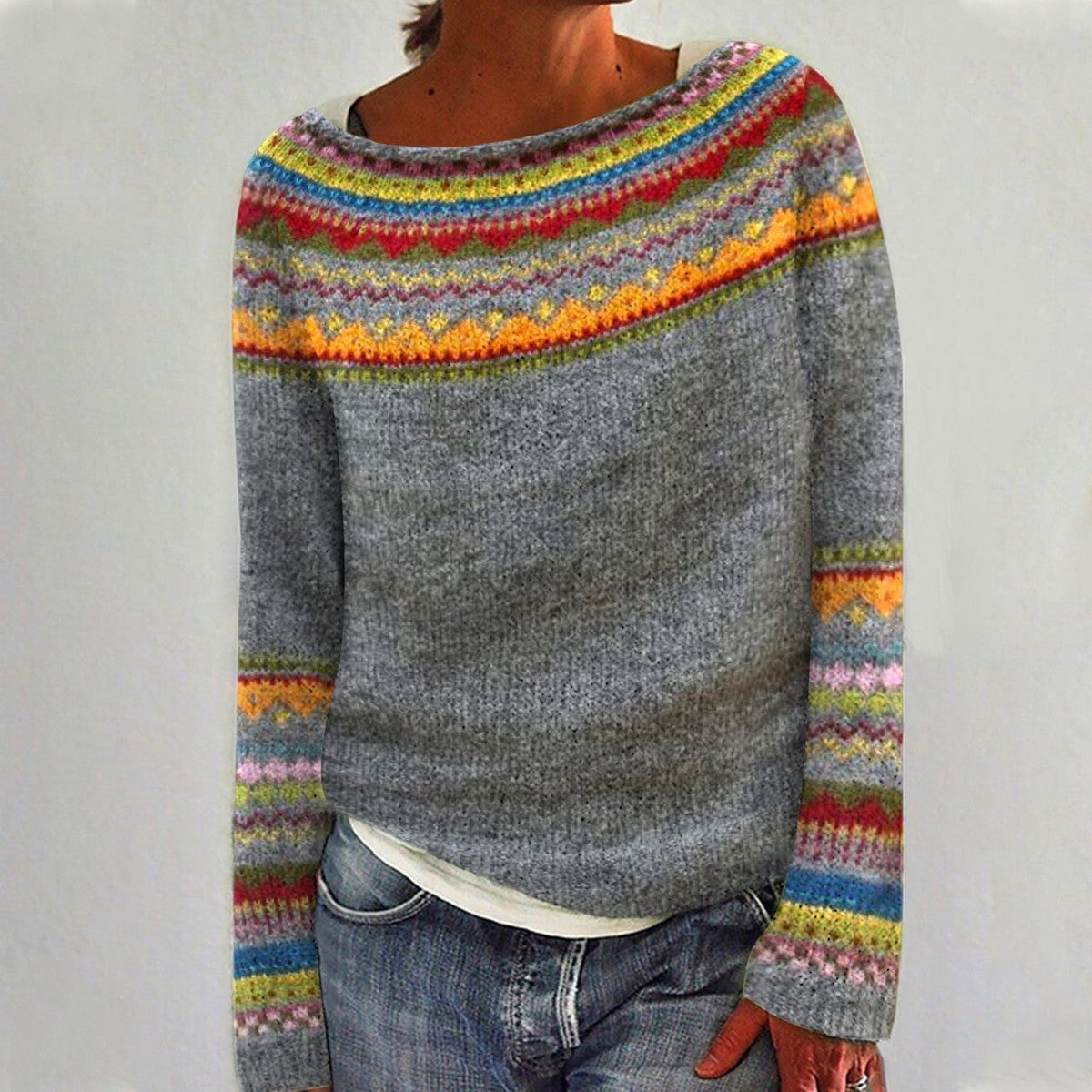 Women's Warm Knit Sweater | Long Sleeve
