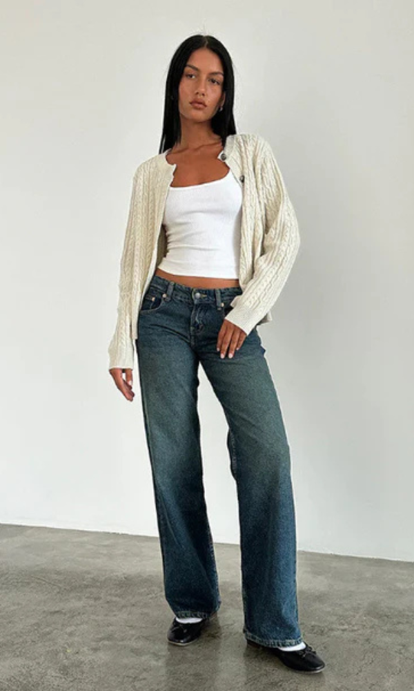 Women's Stretch Baggy Jeans | Long