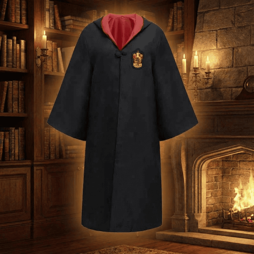 Full Wizard Costume Ensemble with Cloak and Accessories for Kids and Adults
