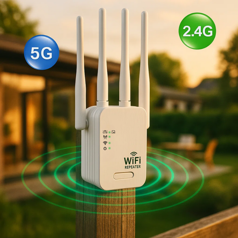 Outdoor WiFi Range Extender and Repeater for Gardens, Home Offices, Yards, and Patios