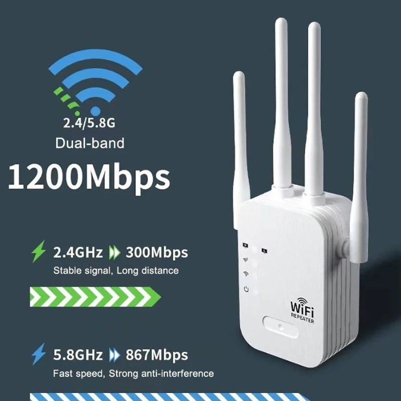 Outdoor WiFi Range Extender and Repeater for Gardens, Home Offices, Yards, and Patios