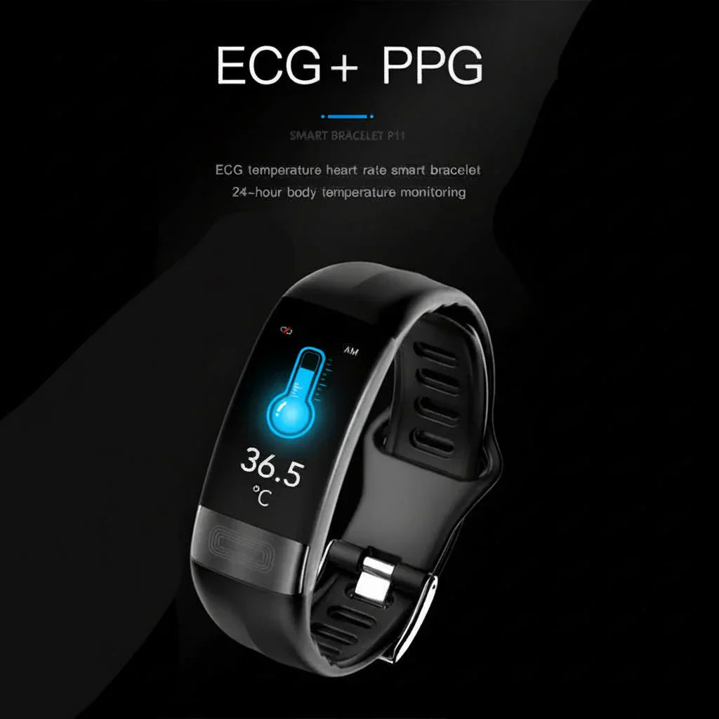 Smartwatch Featuring ECG, Blood Pressure, and Sleep Tracking
