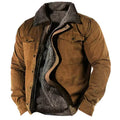 Men's Short Fleece Winter Jacket | Warm