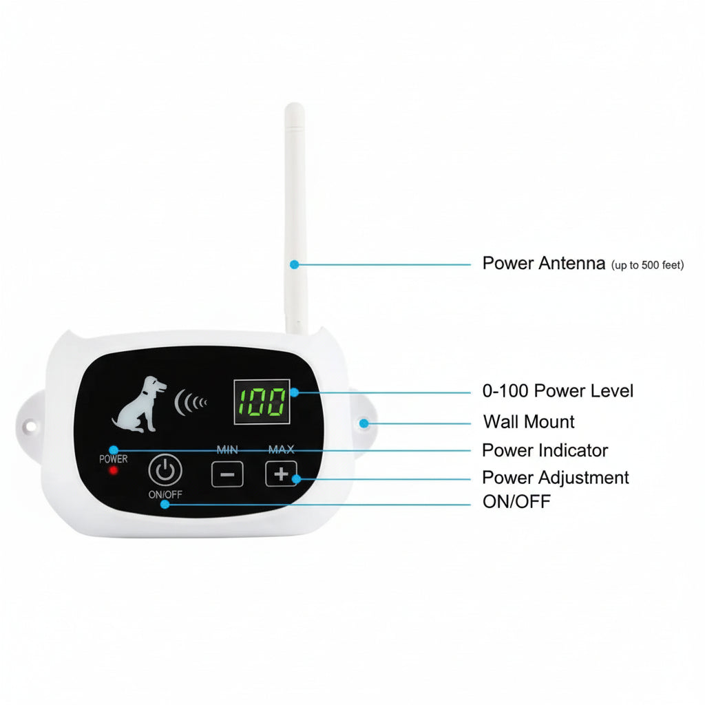 Wireless Pet Containment System with Sound and Vibration Notifications