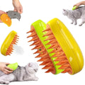 Pet Steam Brush for Coat Care and Hair Removal
