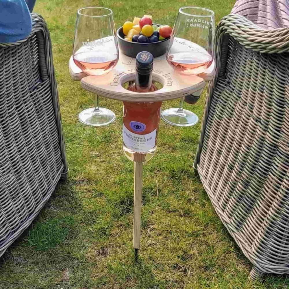 Compact Wine Table – Perfect for Picnics and Outdoor Fun
