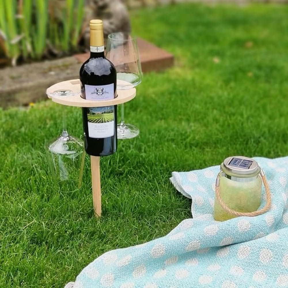 Compact Wine Table – Perfect for Picnics and Outdoor Fun