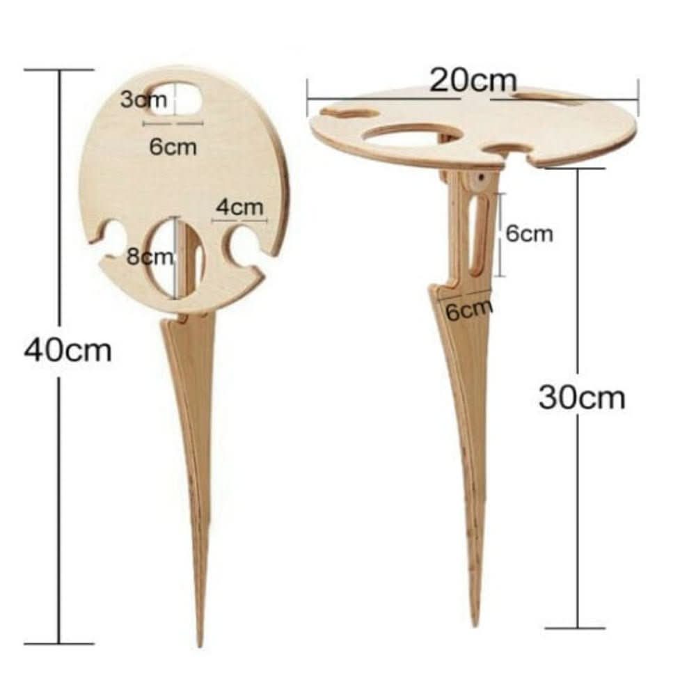 Compact Wine Table – Perfect for Picnics and Outdoor Fun