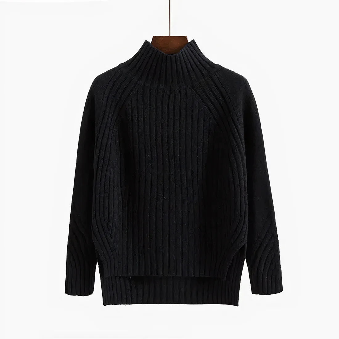 Women's Long Knit Turtleneck Sweater | Warm