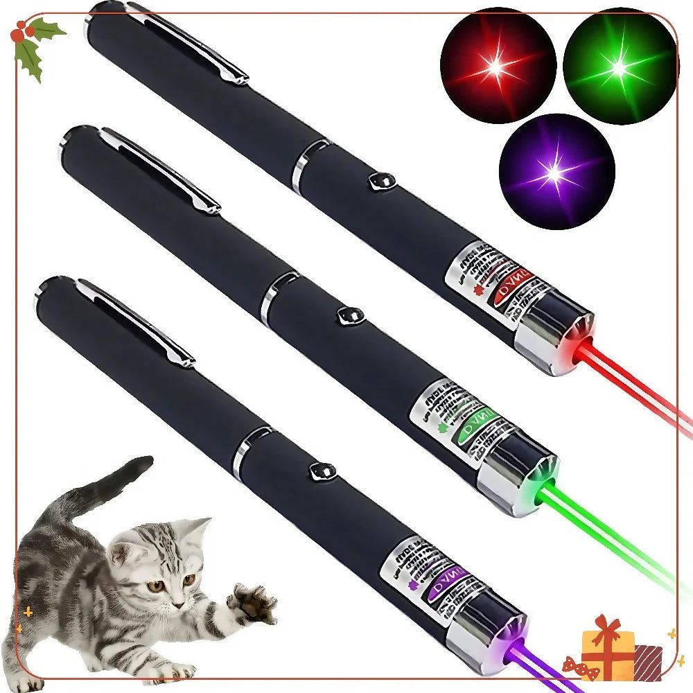 2-in-1 Mini LED Laser Pointer and Flashlight Pet Toy