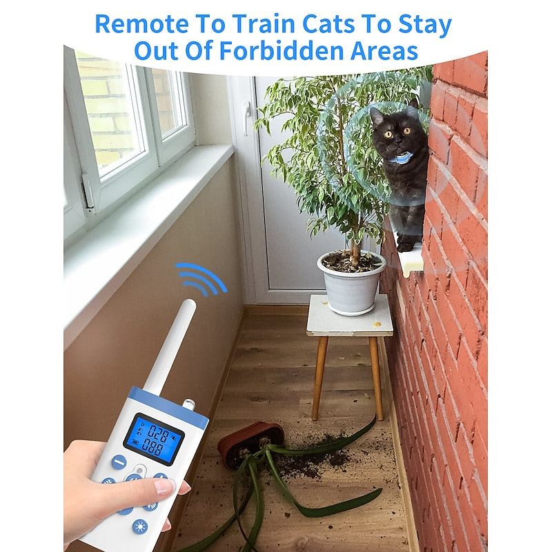 Remote-Controlled Cat Training Collar