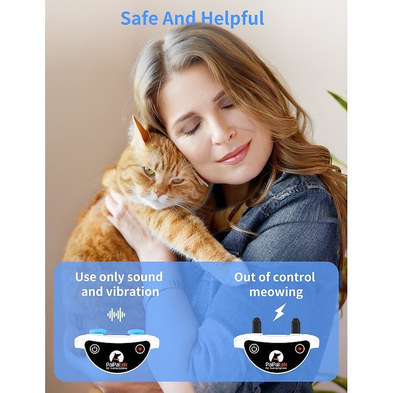 Remote-Controlled Cat Training Collar