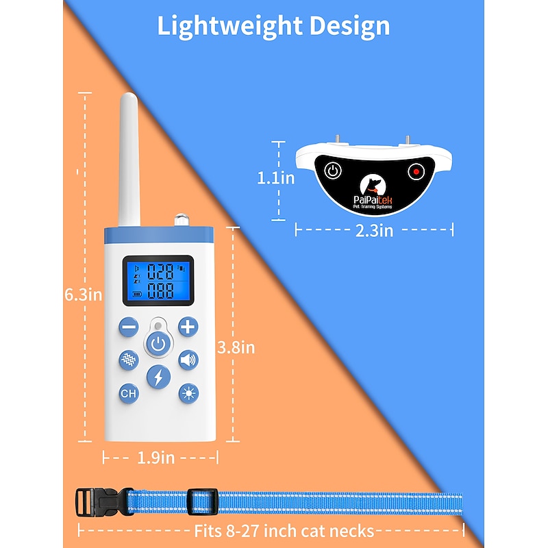 Remote-Controlled Cat Training Collar