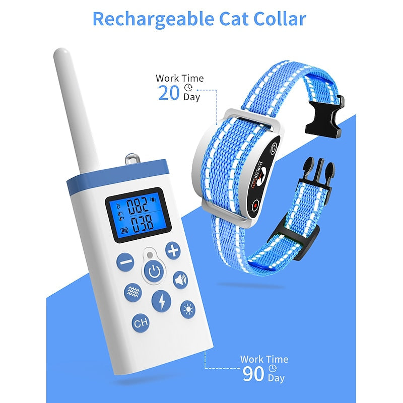 Remote-Controlled Cat Training Collar