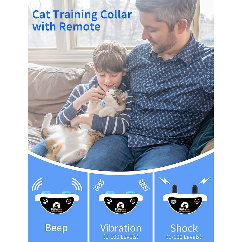 Remote-Controlled Cat Training Collar