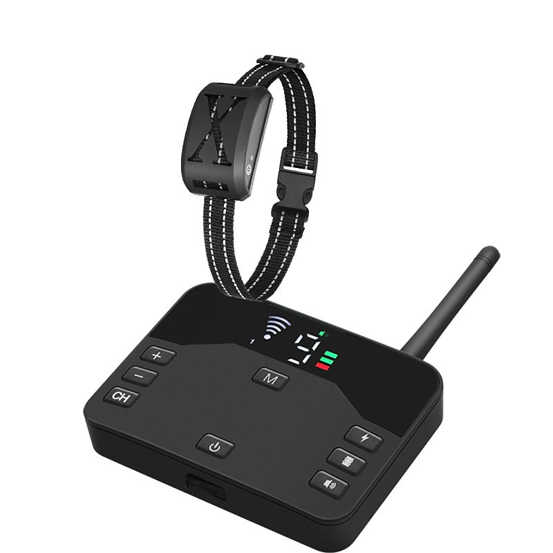 Wireless Dog Fence System with Collar, Adjustable Range 9–240m