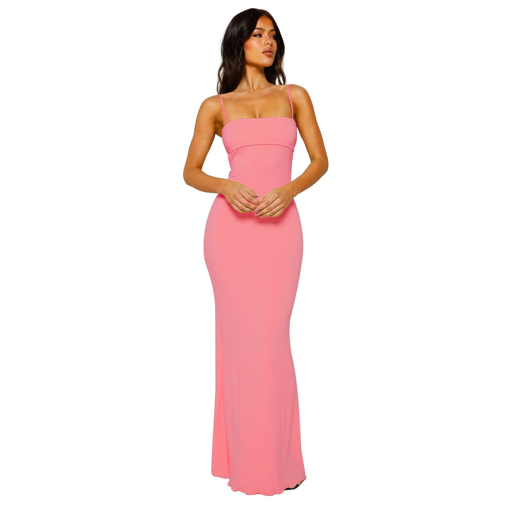 Women’s Square Neck Evening Dress | Maxi