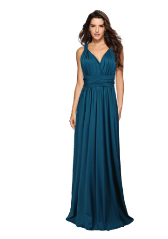 Women's Wrap Evening Dress | Maxi