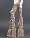 Ladies Palazzo Glitter Pants | Long