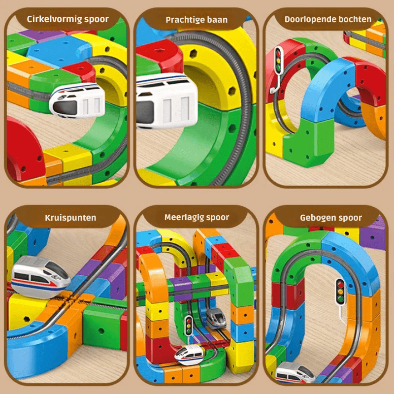 Rechargeable Locomotive 3D Train Building Set for Kids