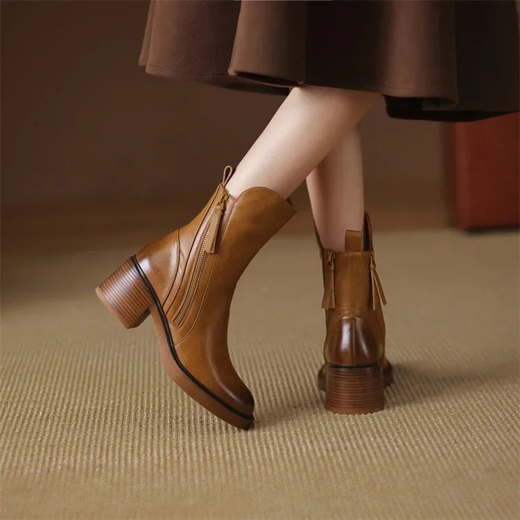 Ladies High Ankle Boots | Elegant