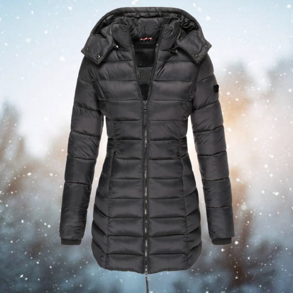 Women's Hooded Long Winter Jacket | Warm